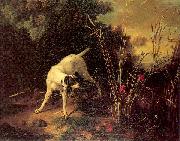 OUDRY, Jean-Baptiste A Dog on a Stand oil painting artist
